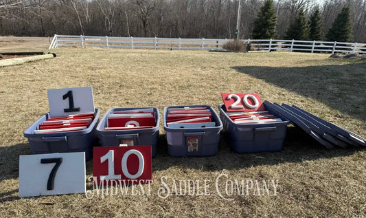 Competitive Carriage Driving Obstacle Course Markers - Set of 40 Other