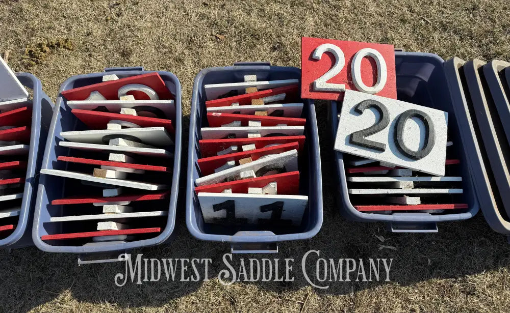 Driving Racking Markers Competitive Carriage Driving Obstacle Course Markers - Set of 40 ...