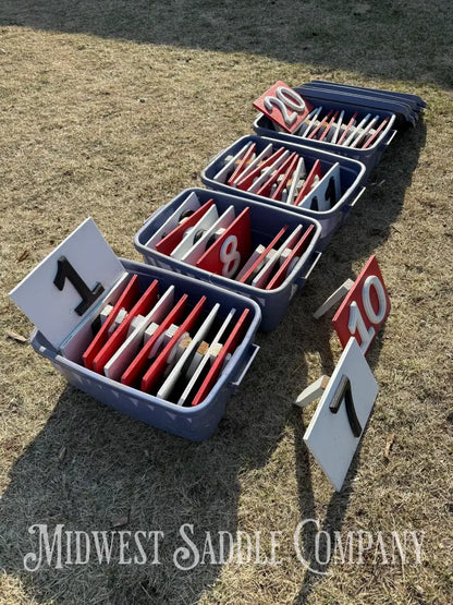 Driving Racking Markers Competitive Carriage Driving Obstacle Course Markers - Set of 40 ...