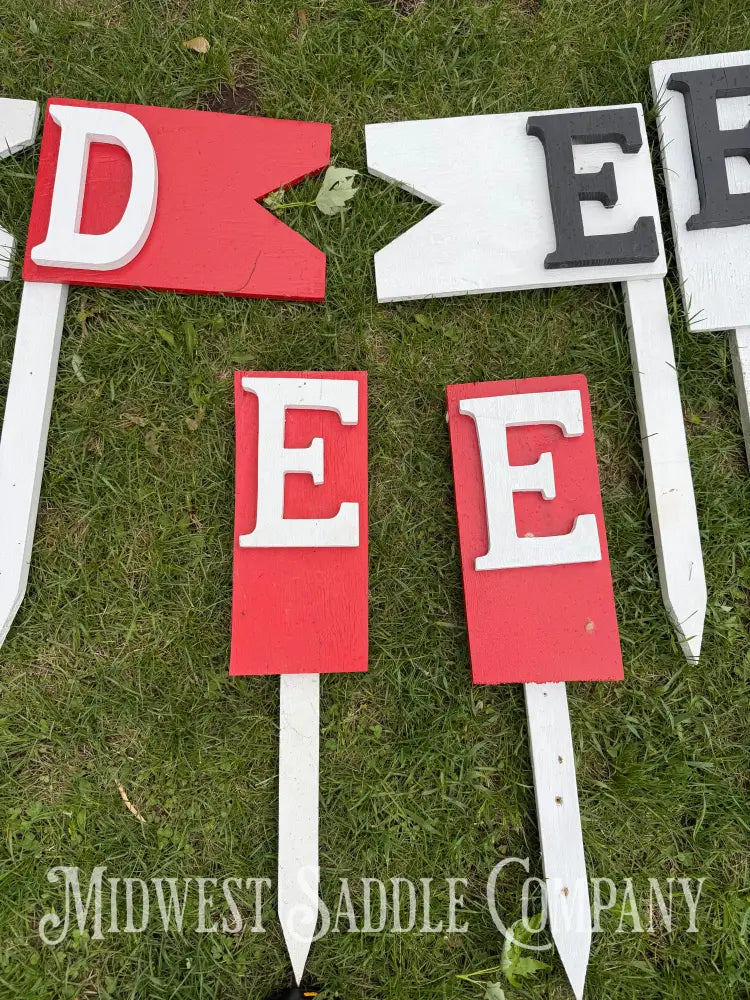 Competitive Carriage Driving Obstacle Markers Set of 28 Stakes Letters A through E Other