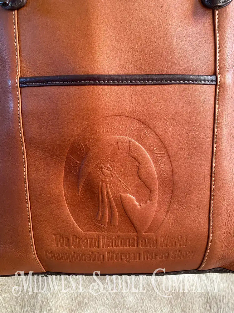D’arriaga National & World Morgan Horse Show Leather Tote Bag Purse Other