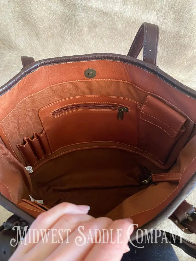 D’arriaga National & World Morgan Horse Show Leather Tote Bag Purse Other