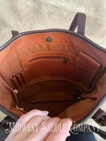 D’arriaga National & World Morgan Horse Show Leather Tote Bag Purse Other