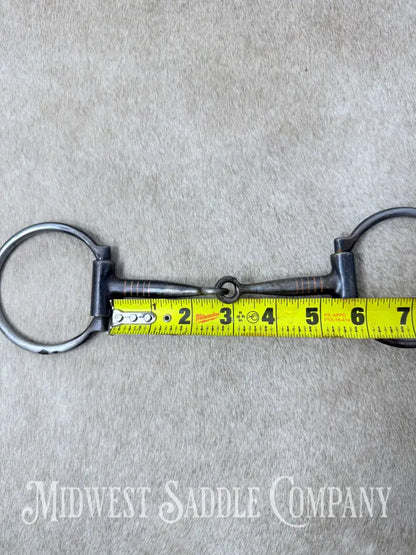Dutton Single Jointed Snaffle Western Dee Bit Sweet Iron 5.25” - Bit