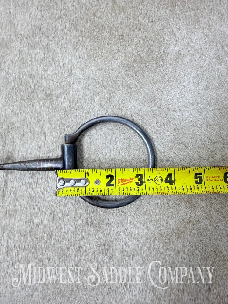 Dutton Single Jointed Snaffle Western Dee Bit Sweet Iron 5.25” - Bit