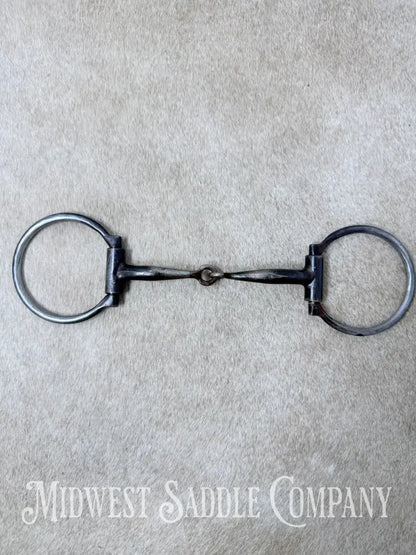 Dutton Single Jointed Snaffle Western Dee Bit Sweet Iron 5.25” - Bit