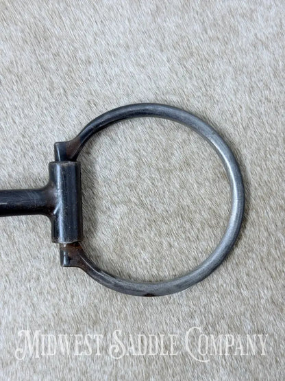 Dutton Single Jointed Snaffle Western Dee Bit Sweet Iron 5.25” - Bit