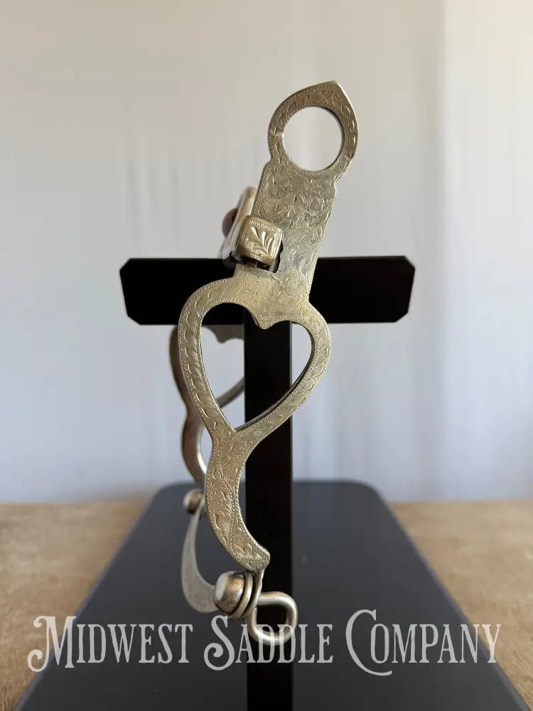 Empty Heart Copper Roller Western Show Horse Bit Bit