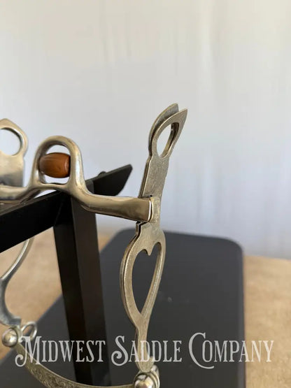 Empty Heart Copper Roller Western Show Horse Bit Bit