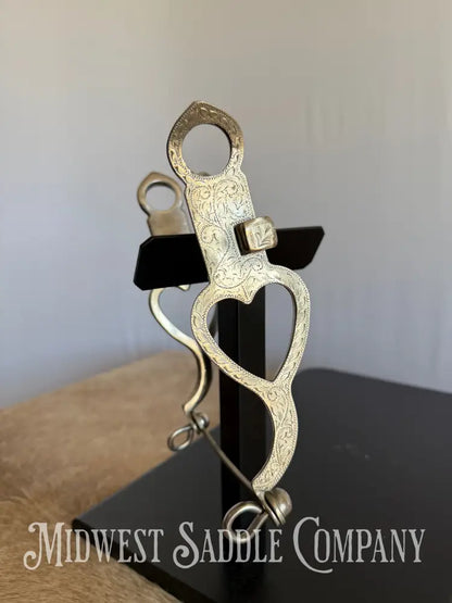 Empty Heart Copper Roller Western Show Horse Bit Bit