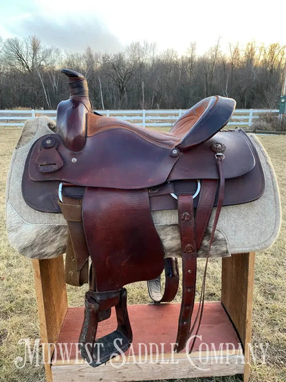 Heavy Duty 16” Blue Ridge Western Roping Saddle - Made In Usa