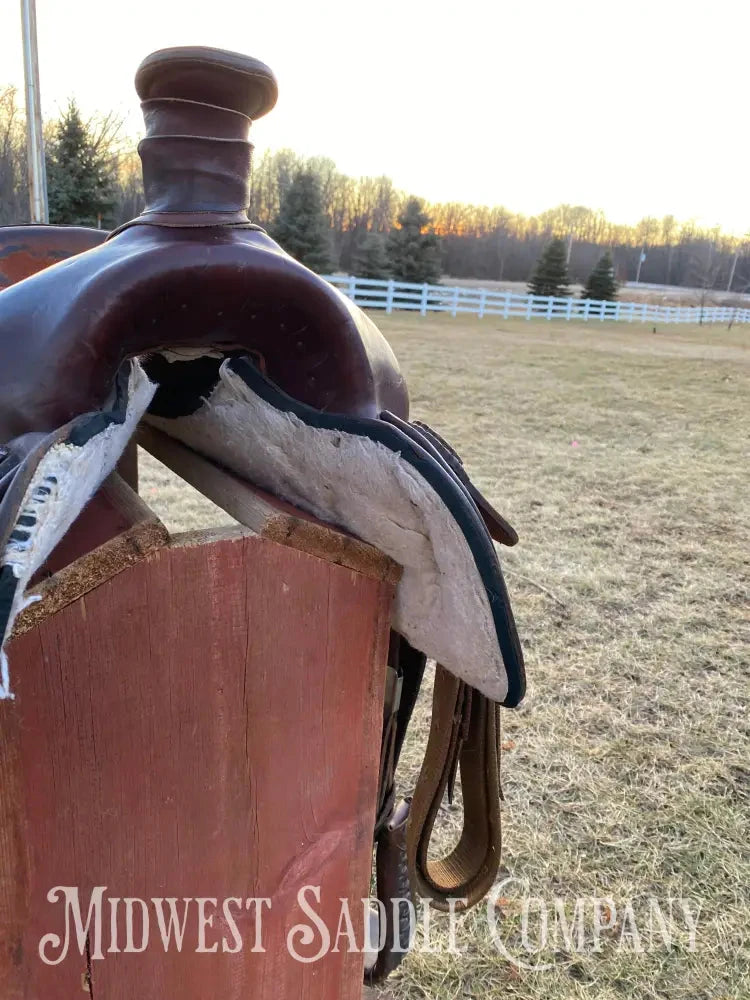 Heavy Duty 16” Blue Ridge Western Roping Saddle - Made In Usa