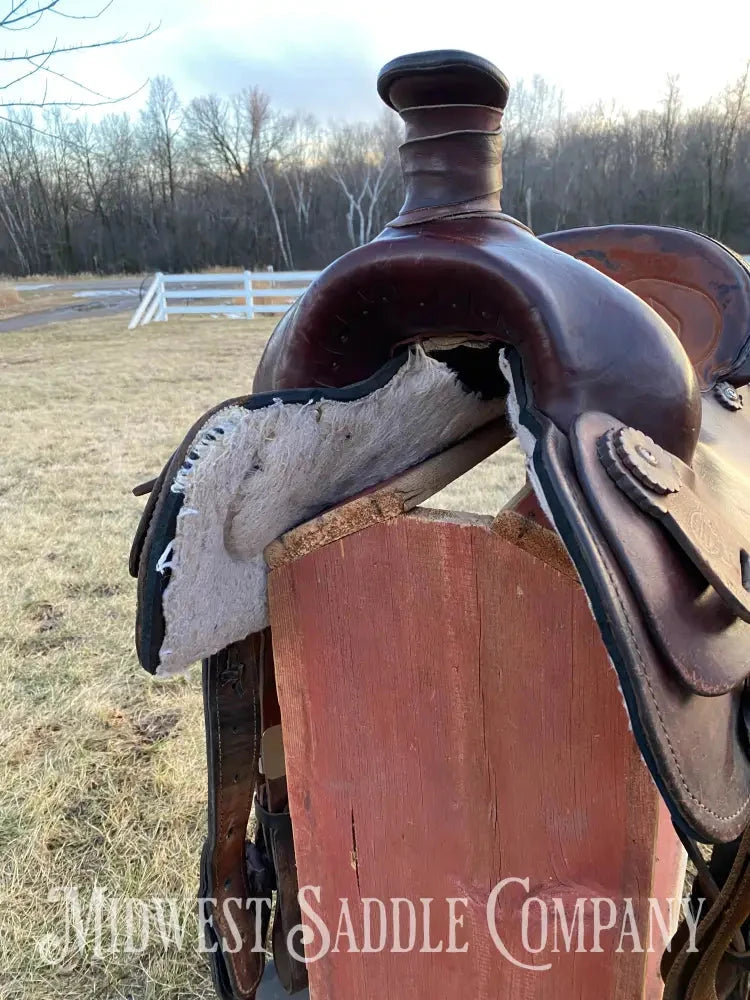 Heavy Duty 16” Blue Ridge Western Roping Saddle - Made In Usa