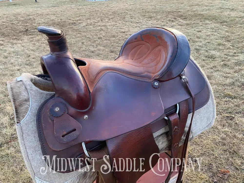 Heavy Duty 16” Blue Ridge Western Roping Saddle - Made In Usa