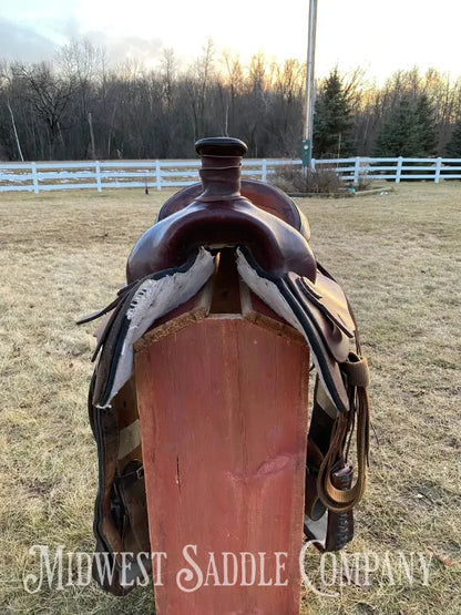 Heavy Duty 16” Blue Ridge Western Roping Saddle - Made In Usa