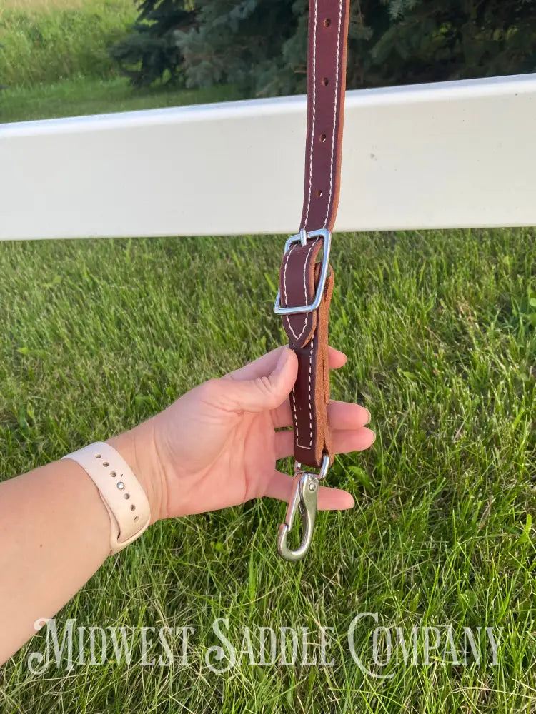 Heavy Duty Contoured Horse Breast Collar W/ Hair On Hide Wither Strap Turquoise Ranch Working Tack