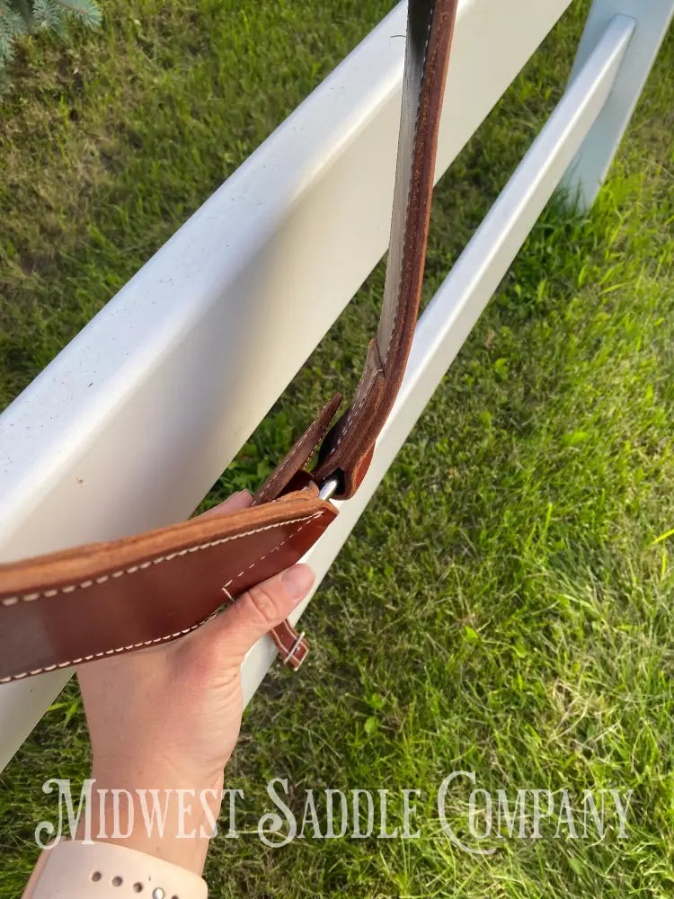 Heavy Duty Contoured Horse Breast Collar W/ Hair On Hide Wither Strap Turquoise Ranch Working Tack