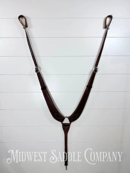 Heavy Oil Pulling Breast Collar Leather Full Horse Size - Breast Collar