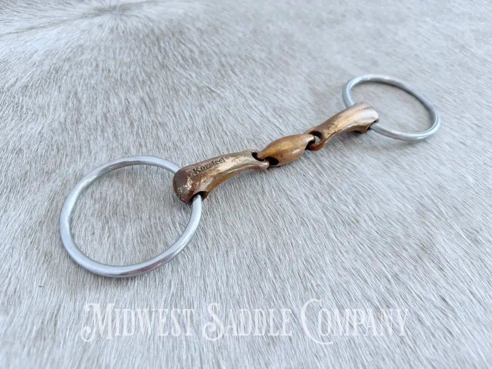 JP Korsteel Copper Mouth Loose Ring Snaffle 5” Bit