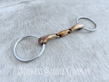 JP Korsteel Copper Mouth Loose Ring Snaffle 5” Bit