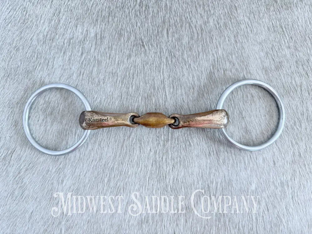 JP Korsteel Copper Mouth Loose Ring Snaffle 5” Bit