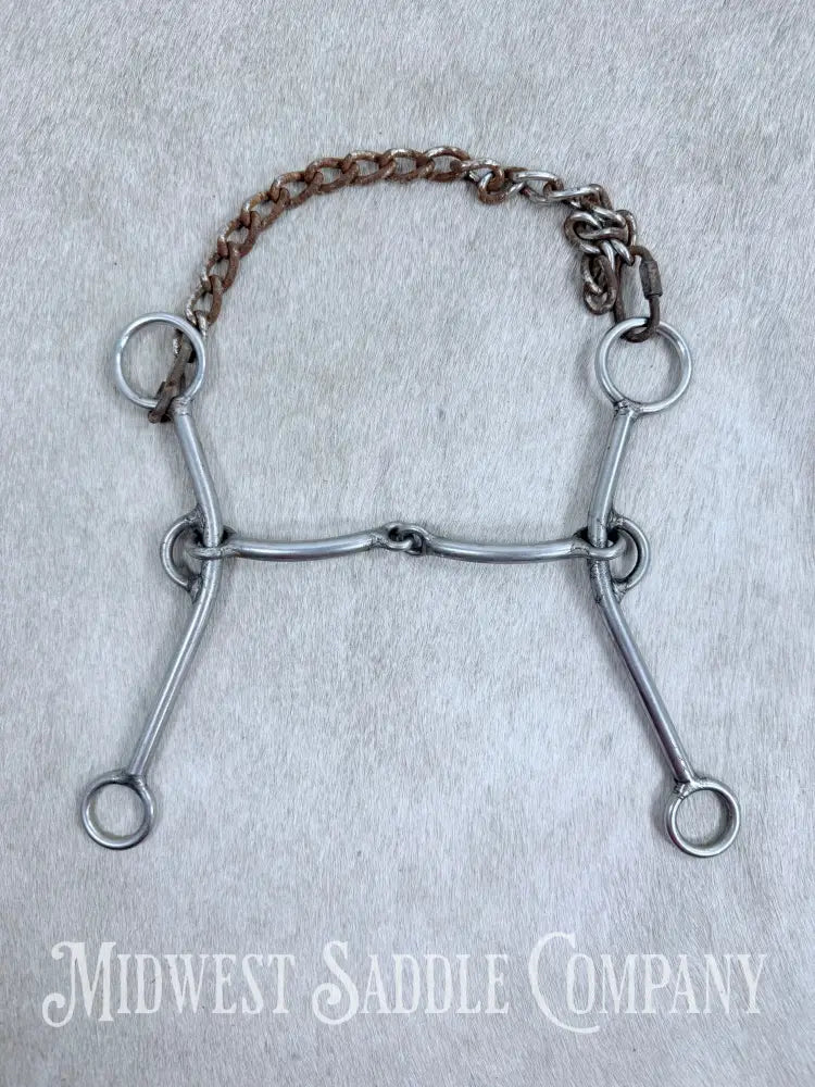 L & W Lift Smooth Snaffle Bit 5” Bit