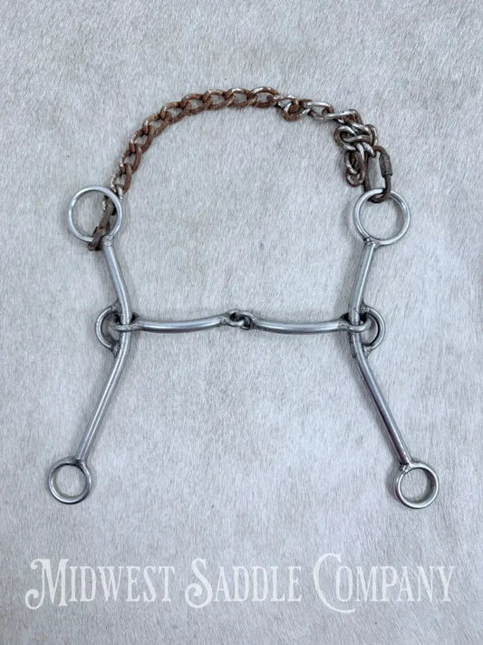 L & W Lift Smooth Snaffle Bit 5” Bit