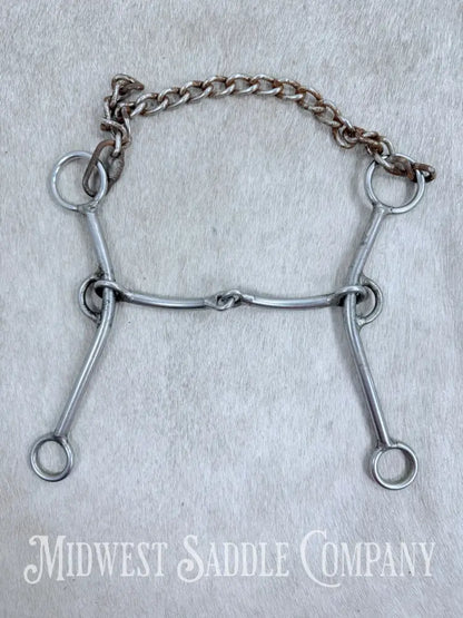 L & W Lift Smooth Snaffle Bit 5” Bit