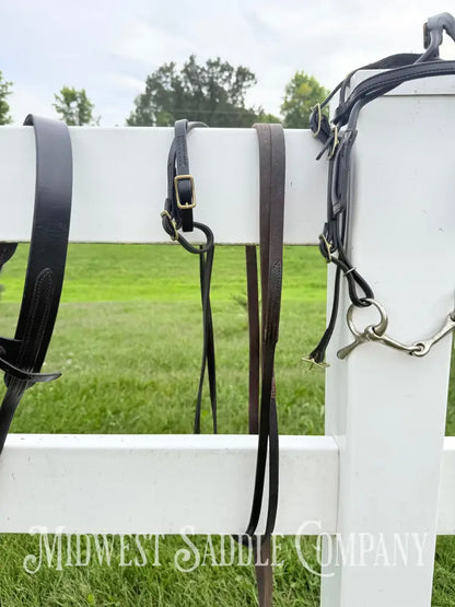 Leather Class A Miniature Horse Padded Driving Harness Brass Hardware - Driving Harness