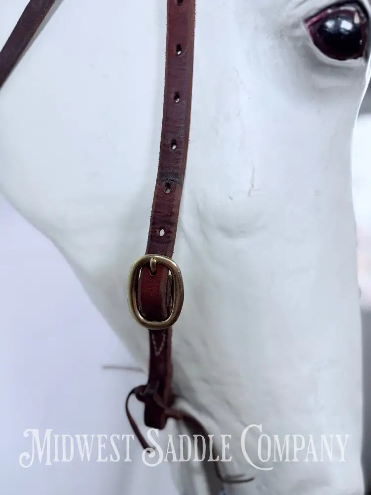 Leather Futurity Browband Headstall Small Horse Size - Bridles & Headstalls