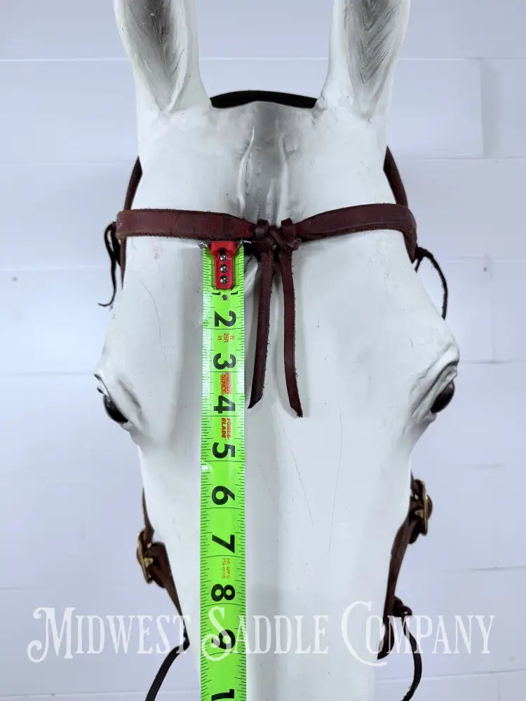 Leather Futurity Browband Headstall Small Horse Size - Bridles & Headstalls