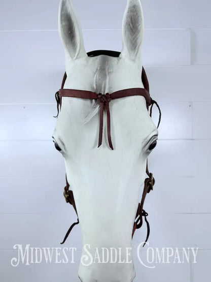 Leather Futurity Browband Headstall Small Horse Size - Bridles & Headstalls