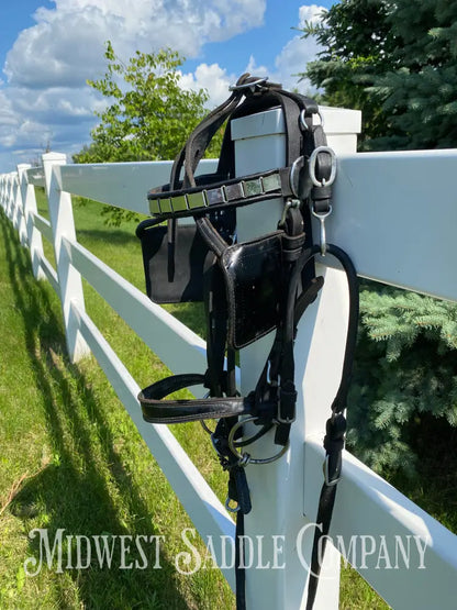 Light Horse Team Leather Driving Harnesses - Show / Parade Harness