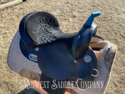 Like New 15” Circle Y High Horse Mercury Western Barrel Saddle - Wide Fit