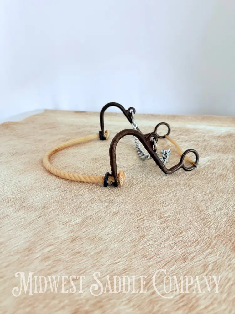 Little S Rope Nose Hackamore Full Horse Size Bit