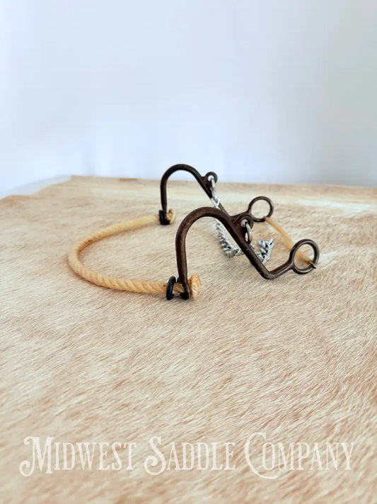 Little S Rope Nose Hackamore Full Horse Size Bit