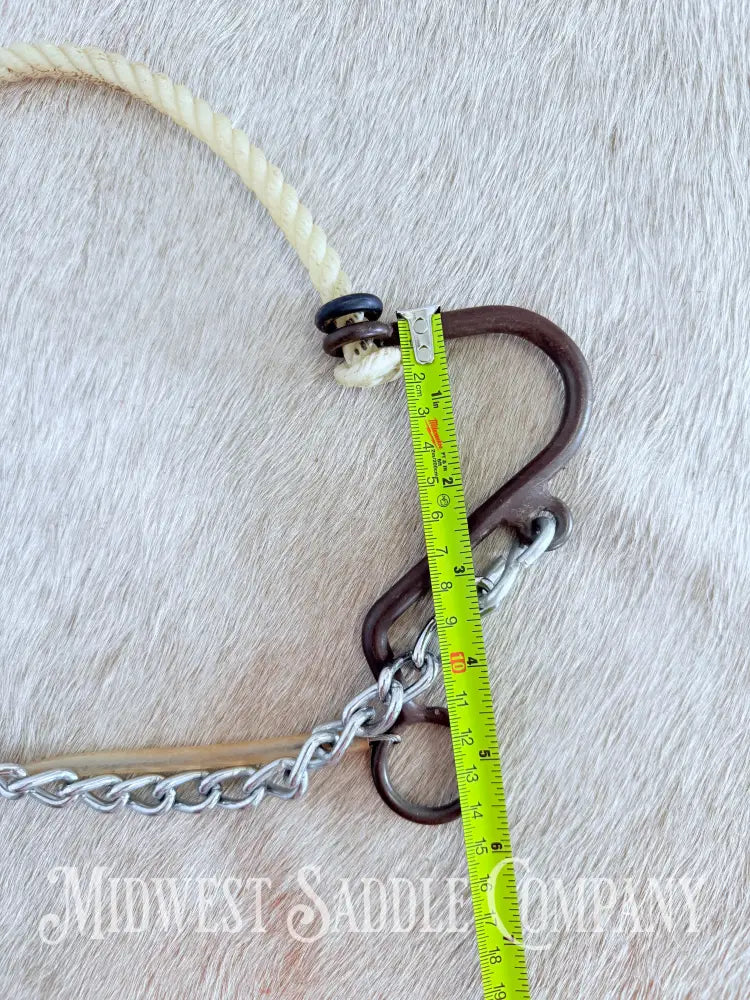 Little S Rope Nose Hackamore Full Horse Size Bit