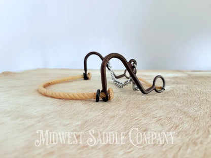 Little S Rope Nose Hackamore Full Horse Size Bit