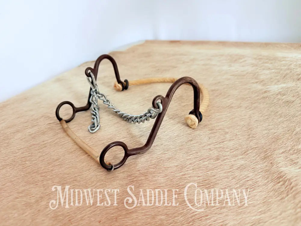 Little S Rope Nose Hackamore Full Horse Size Bit