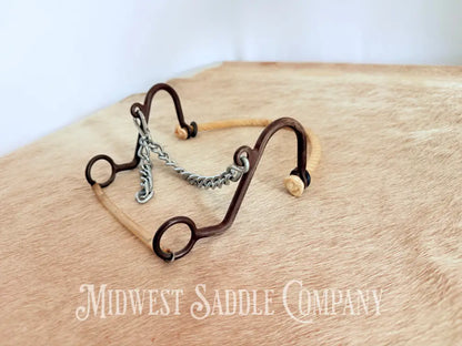 Little S Rope Nose Hackamore Full Horse Size Bit