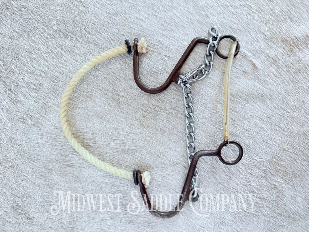 Little S Rope Nose Hackamore Full Horse Size Bit