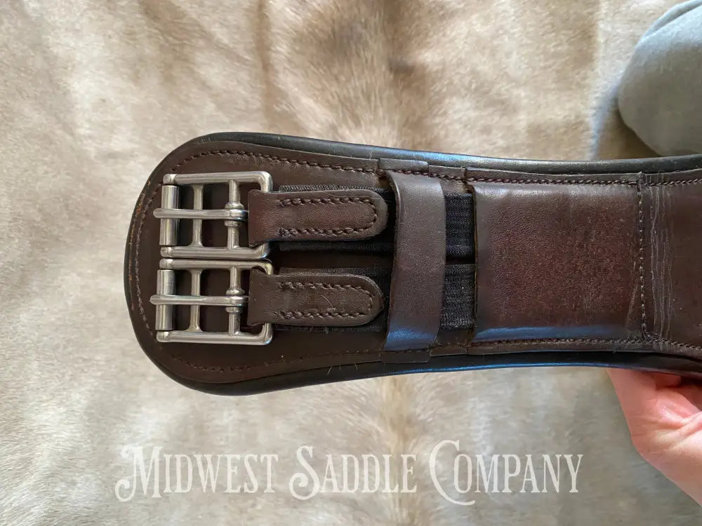 M. Toulouse Leather Dressage Monoflap Girth With Spring Buckles - 24” English