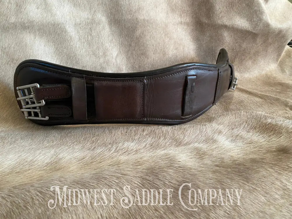 M. Toulouse Leather Dressage Monoflap Girth With Spring Buckles - 24” English