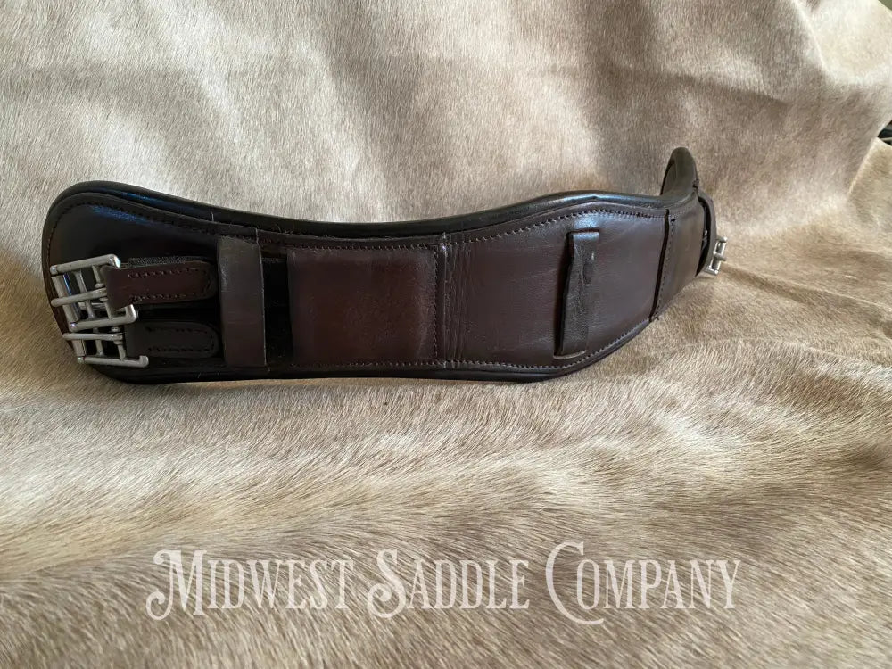 M. Toulouse Leather Dressage Monoflap Girth With Spring Buckles - 24” English