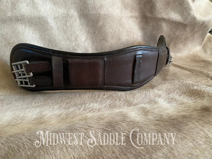M. Toulouse Leather Dressage Monoflap Girth With Spring Buckles - 24” English