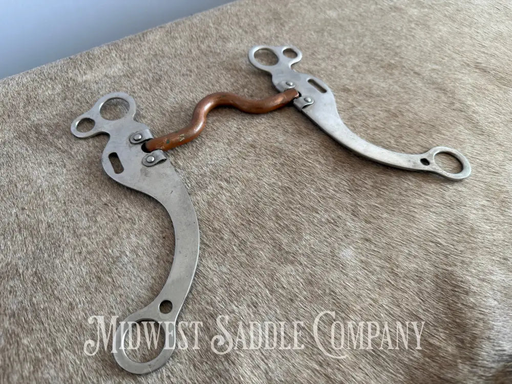 Medium Port Copper Western Horse Training Bit Bit