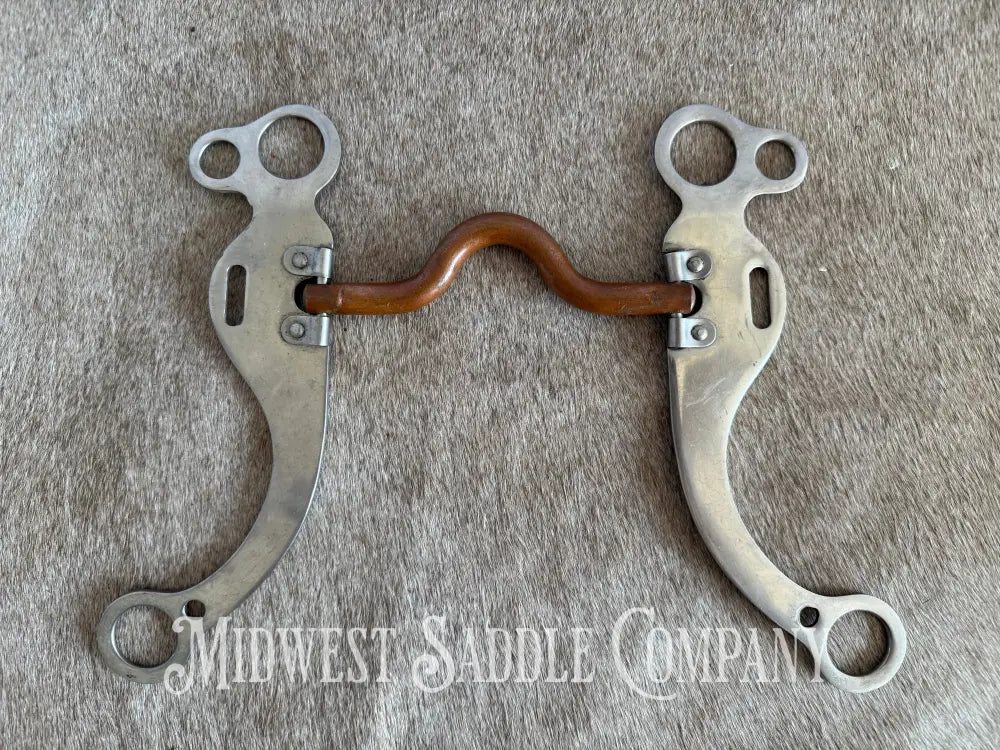 Medium Port Copper Western Horse Training Bit Bit