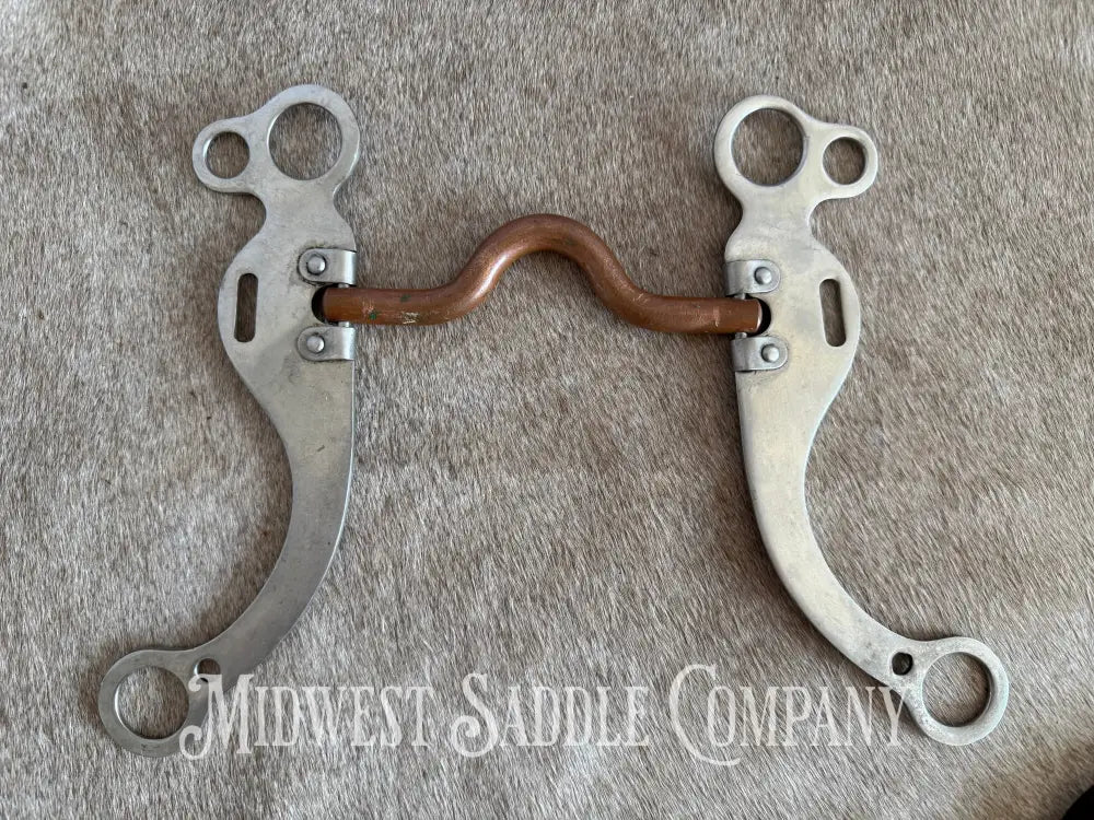 Medium Port Copper Western Horse Training Bit Bit