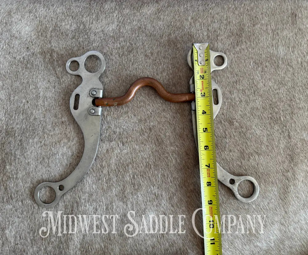 Medium Port Copper Western Horse Training Bit Bit
