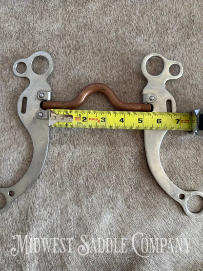 Medium Port Copper Western Horse Training Bit Bit